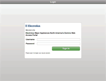 Tablet Screenshot of inotes.electrolux-na.com